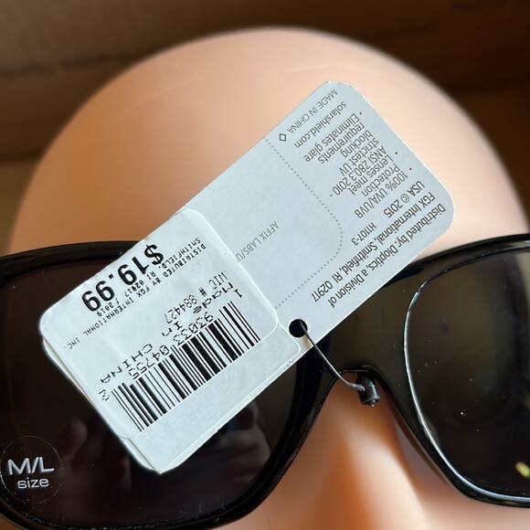 Solar Shield Fits Over Polarized Sunglasses Black M/L - Picture 5 of 9